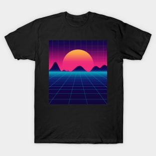 Throwback Sunset Synthwave T-Shirt